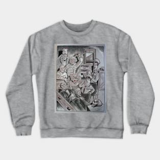 Abbot & Costello & the Classic Creatures Crewneck Sweatshirt